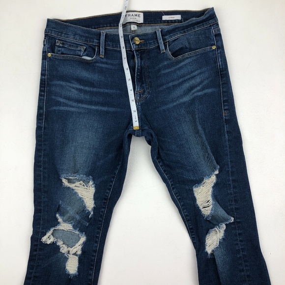 FRAME DENIM le Garcon distressed Jeans - Picture 5 of 9